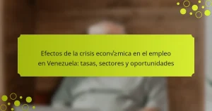 Efectos de la crisis económica en el empleo en Venezuela: tasas, sectores y oportunidades