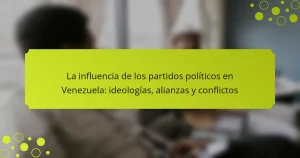 La influencia de los partidos políticos en Venezuela: ideologías, alianzas y conflictos