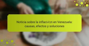 Noticia sobre la inflación en Venezuela: causas, efectos y soluciones